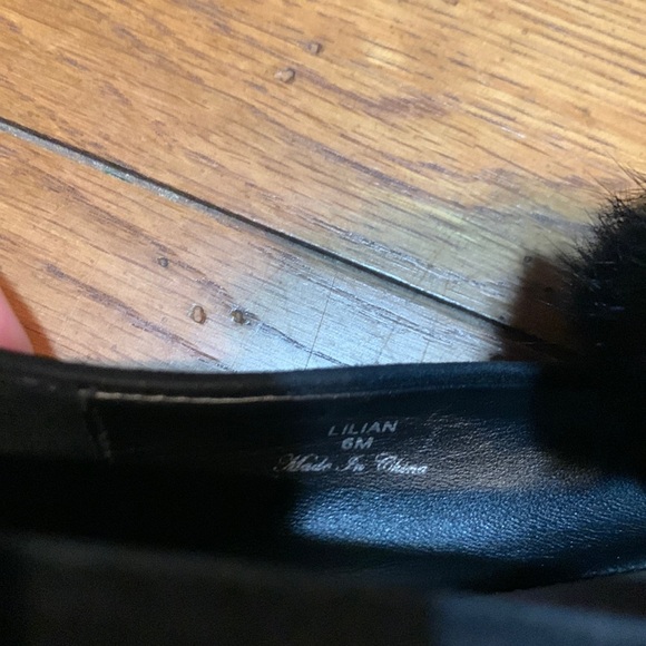 Donald J. Pliner Lilian Shoes Kid Black Suede & Rabbit Fur Loafer Women’s Size 6 - Picture 4 of 8